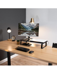 Soporte Elevador para Monitor VIVO STAND-V000D 60.4cm Negro 2