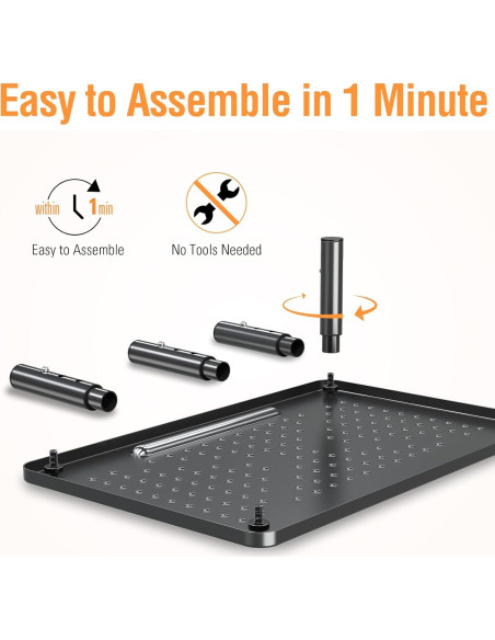 Soporte de Monitor Ajustable ELIVED - 2 Paquetes, Metal, 3 Niveles