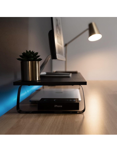 Soporte Elevador para Monitor VIVO STAND-V000D 60.4cm Negro