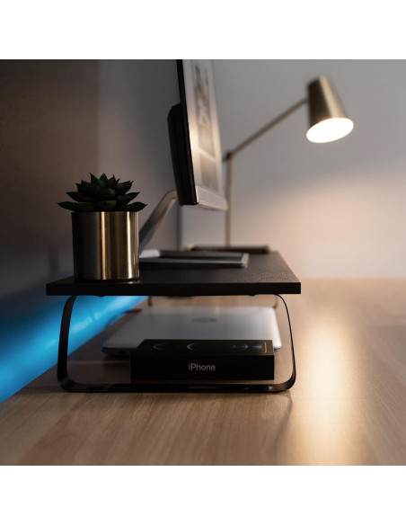 Soporte Elevador para Monitor VIVO STAND-V000D 60.4cm Negro