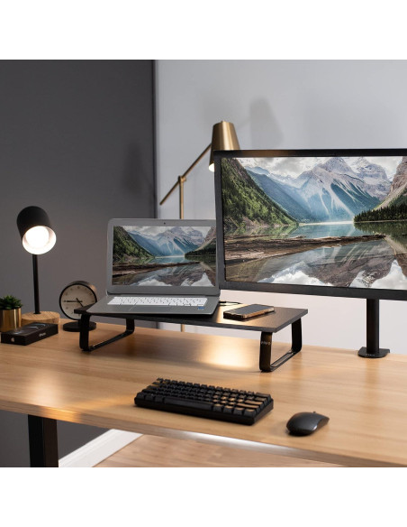 Soporte Elevador para Monitor VIVO STAND-V000D 60.4cm Negro