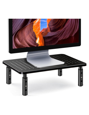 Soporte para Monitor Ajustable La Jaco - Negro, 3 Alturas