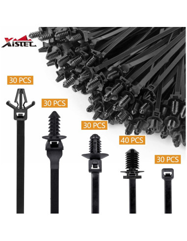 Bridas de Cierre Automático Xislet 160 Pcs Nylon 260g