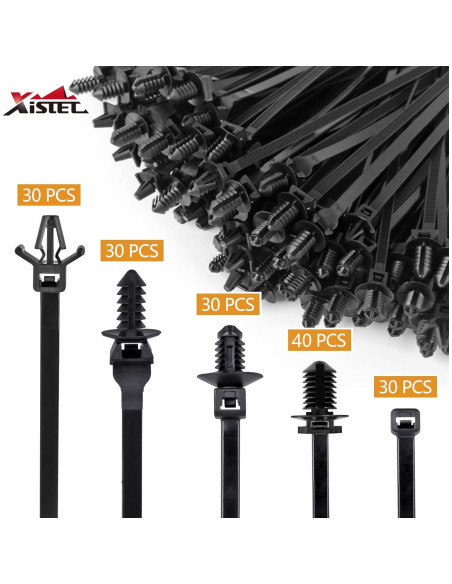 Bridas de Cierre Automático Xislet 160 Pcs Nylon 260g