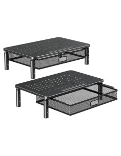 Soporte de Monitor Ajustable Elived con Cajón - Metal 19.96kg