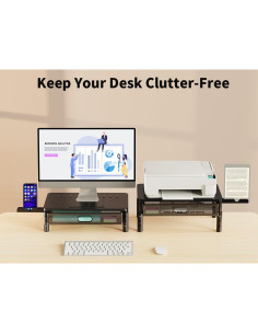 Soporte para Monitor Zimilar Ajustable con Cajón Metálico 2