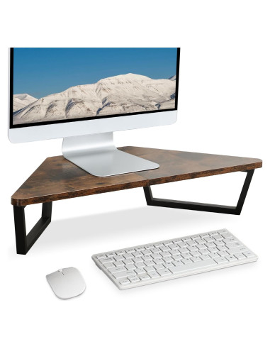Soporte de Monitor Triangular TEAMIX 66x32 cm Madera Metal