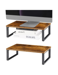 Soporte Elevador de Monitor de Madera NORCEESAN 2 Paquetes