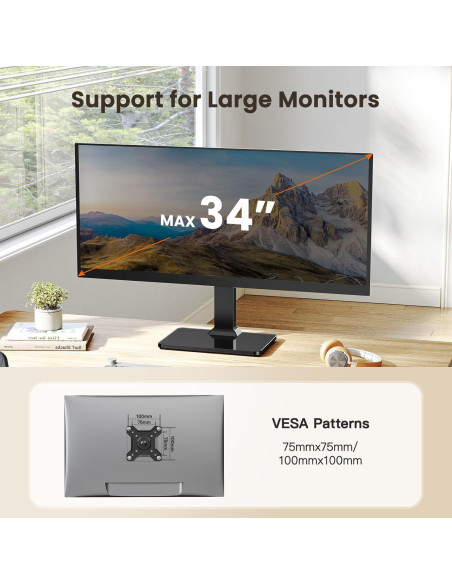 Soporte de Monitor ErGear EGTVS29 para Pantallas 13-34"