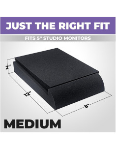 Almohadillas de Aislamiento para Monitores Liquid Stands 30.5x20.3cm 2