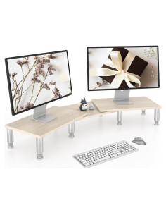 Soporte Doble para Monitor AX WABER Ajustable 74.2-108 cm