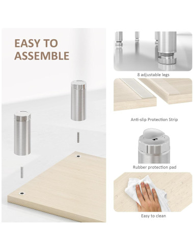 Soporte Doble para Monitor AX WABER Ajustable 74.2-108 cm