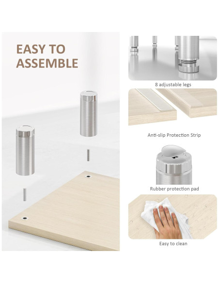Soporte Doble para Monitor AX WABER Ajustable 74.2-108 cm