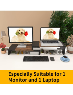 Soporte Doble para Monitor WESTREE - Elevador Ajustable 96.5 cm 2