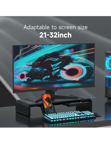 Soporte para Monitor Heymaster Plegable Ajustable con RGB