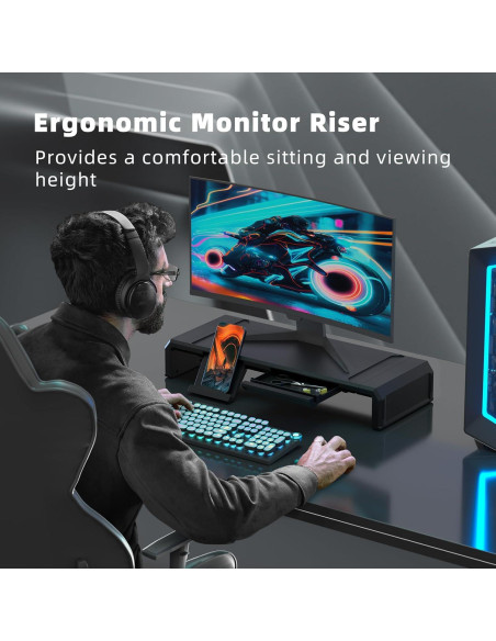 Soporte para Monitor Heymaster Plegable Ajustable con RGB