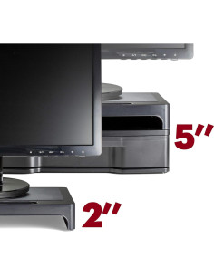 Soporte de Monitor Officemate 22502 con Cajón Negro 33.34x25.08cm 2