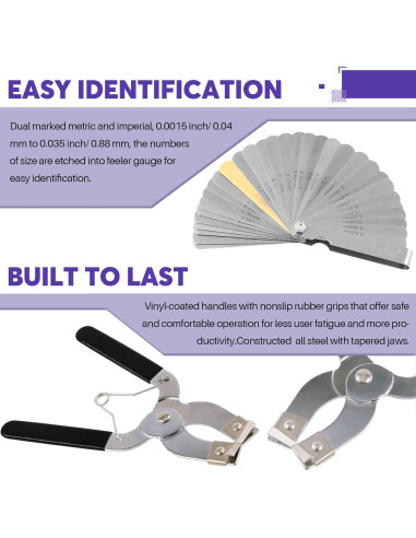 Swpeet Kit 4Pcs Compresor de Anillos de Pistón 75mm