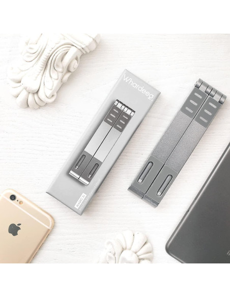 Soporte Multifuncional 3-en-1 Whardeeg Magic X1 Plata