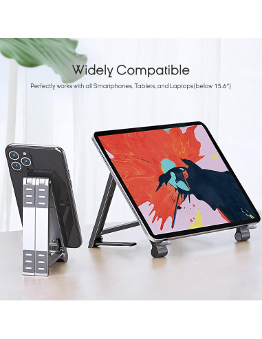 Soporte Multifuncional 3-en-1 Whardeeg Magic X1 Plata