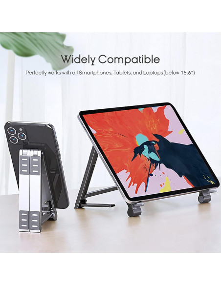 Soporte Multifuncional 3-en-1 Whardeeg Magic X1 Plata