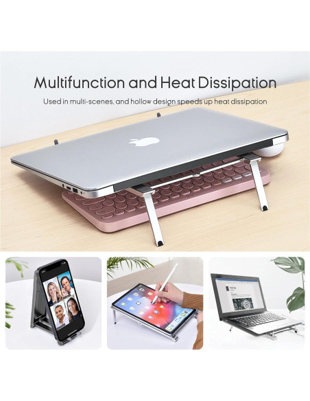 Soporte Multifuncional 3-en-1 Whardeeg Magic X1 Plata