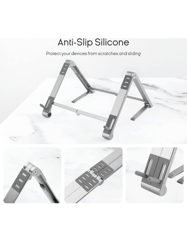 Soporte Multifuncional 3-en-1 Whardeeg Magic X1 Plata