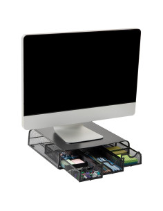 Soporte Ergonómico para Monitor Mind Reader, Malla Metal, 33.65x31.75cm