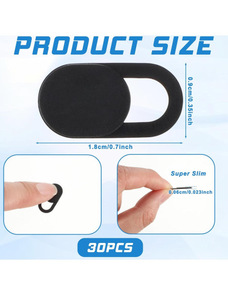 30 Piezas Cubierta de Webcam LIQWEI para Laptop y Smartphone