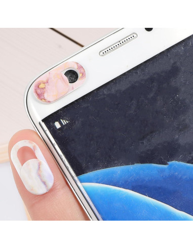 8 Cubiertas de Privacidad para Cámara YUXMU Colorido Mármol