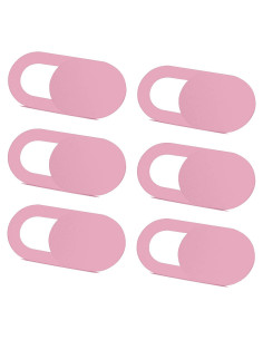 Cubierta Webcam Deslizante SIREG Rosa - 6 Unidades Ultra Fina