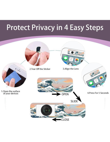 Cubierta deslizante para cámara VegaPunkLab - Paquete de 4