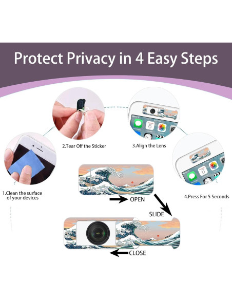 Cubierta deslizante para cámara VegaPunkLab - Paquete de 4