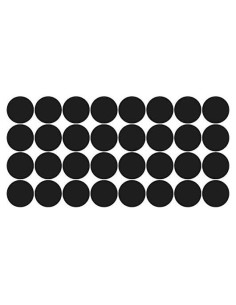 Cubiertas de Webcam StickerTalk - 32 Stickers 1.27 cm Negro