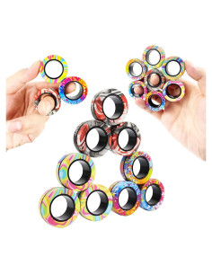 Juego de 9 Anillos Magnéticos Antiestrés MBOUTrising