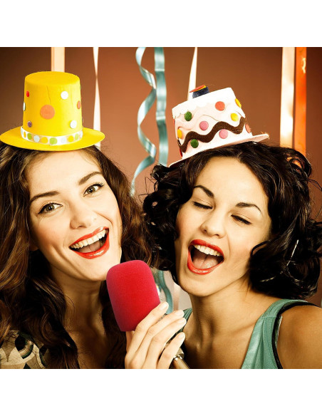 Fundas de Micrófono de Espuma Prasacco 6 Pcs Coloridas