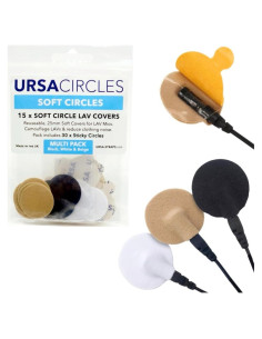 Círculos Suaves URSA para Micrófonos Lavalier - Paquete 15x