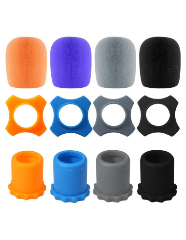 Set de Fundas de Protección para Micrófono Bonsicoky - 12 Piezas