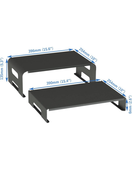 Soporte Elevador de Monitor Ergonomico AEONS 2 Niveles 40.64x24.13cm