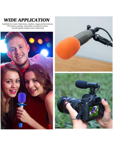 Set de Fundas de Protección para Micrófono Bonsicoky - 12 Piezas