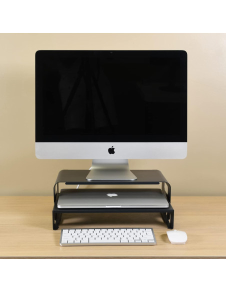 Soporte Elevador de Monitor Ergonomico AEONS 2 Niveles 40.64x24.13cm