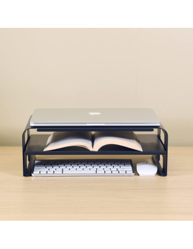 Soporte Elevador de Monitor Ergonomico AEONS 2 Niveles 40.64x24.13cm