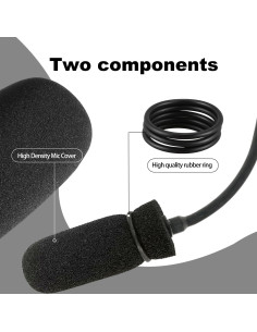 Cubierta de micrófono BOEEA para auriculares David Clark M7A, M-4, M-7 2