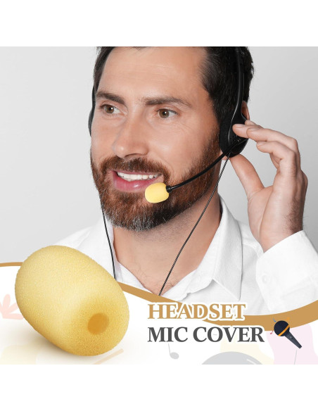 20 Fundas de Espuma para Micrófono de Auriculares 5x20 mm