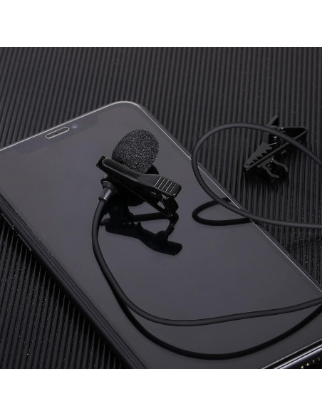 Kit de 36 Clips de Micrófono Lavalier y Fundas de Espuma