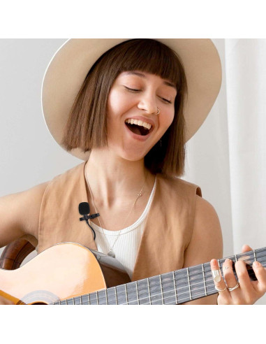 10 Cubiertas de Espuma para Micrófono Lavalier - Negro