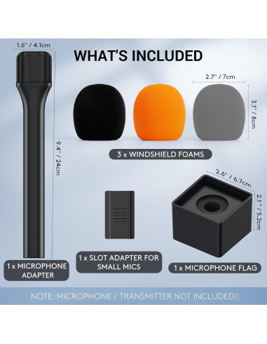 Adaptador de Mano TONOR TP20 para Micrófono Lavalier Inalámbrico