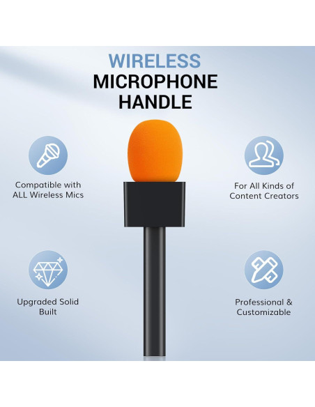 Adaptador de Mano TONOR TP20 para Micrófono Lavalier Inalámbrico