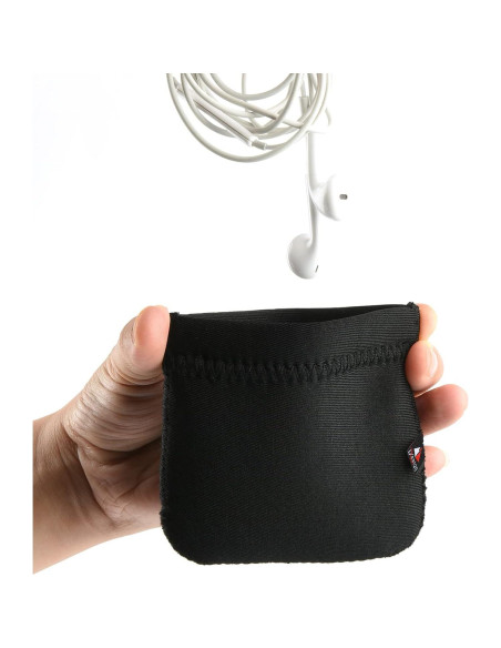 Estuche de neopreno Lightning Power para auriculares 10x10 cm