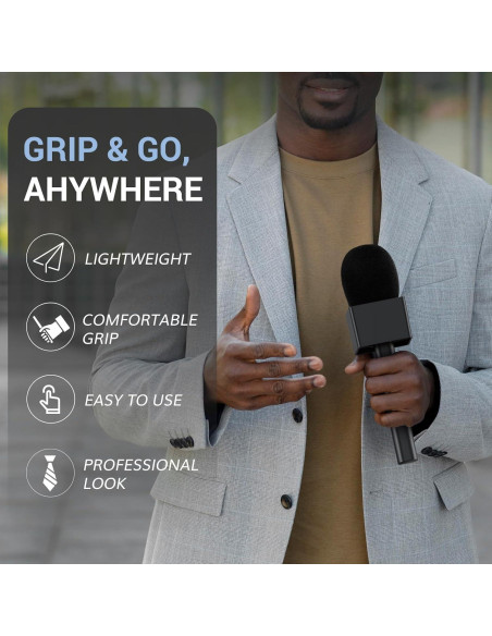 Adaptador de Mano TONOR TP20 para Micrófono Lavalier Inalámbrico